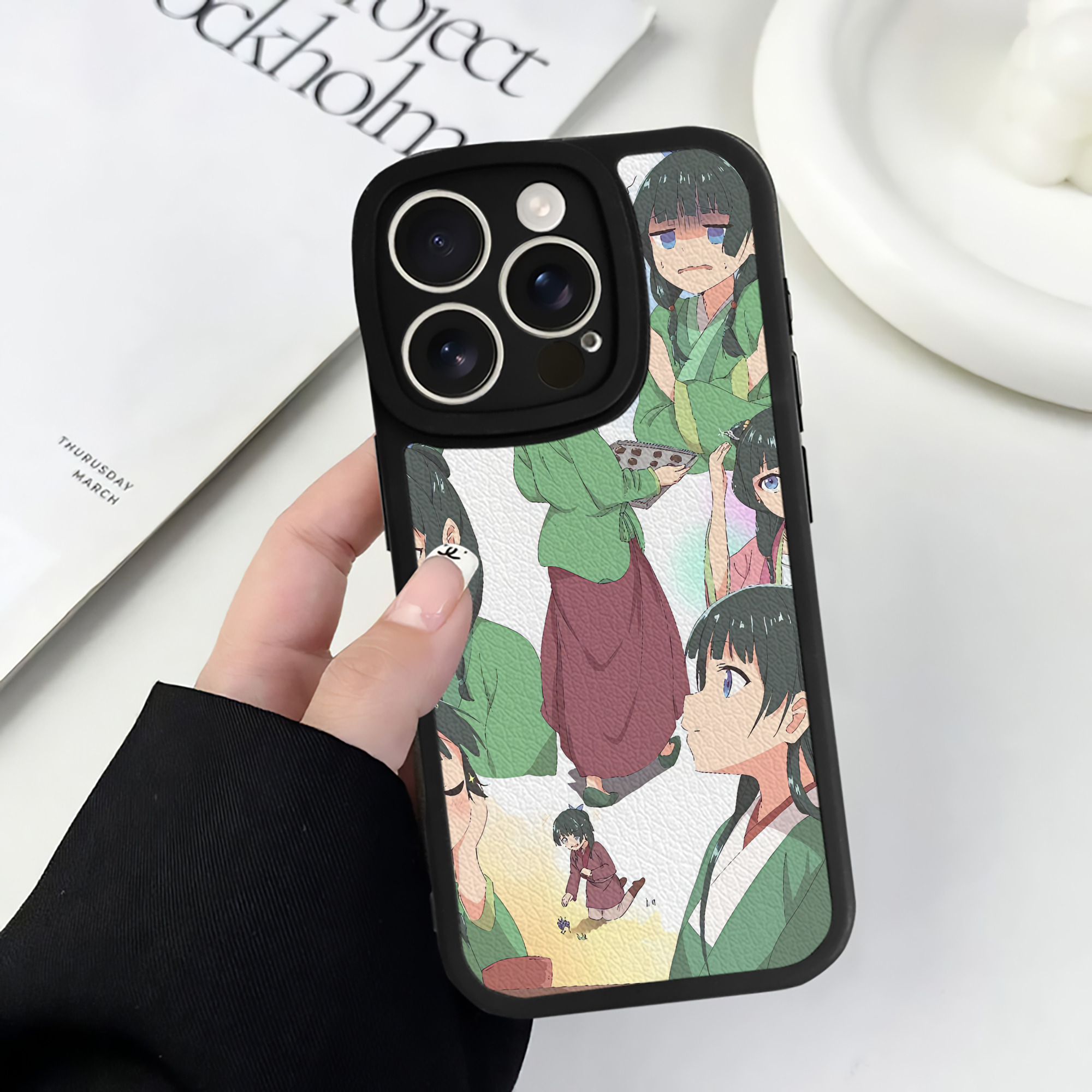 薬屋のひとりごと The Apothecary Diaries 【iPhone 16シリーズ対応】シリコンスマホケース（レザー調） 材質：シリコン